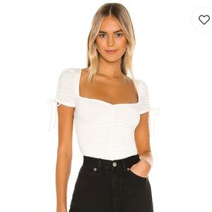 Lover and Friends Jupiter Bodysuit White